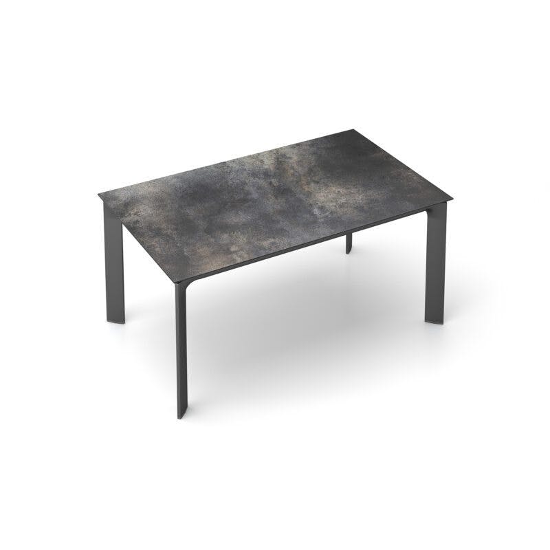 Kettler "Diamond" Tischsystem Gartentisch, Gestell Aluminium anthrazit, Tischplatte HPL Titanit anthrazit, 160x95 cm