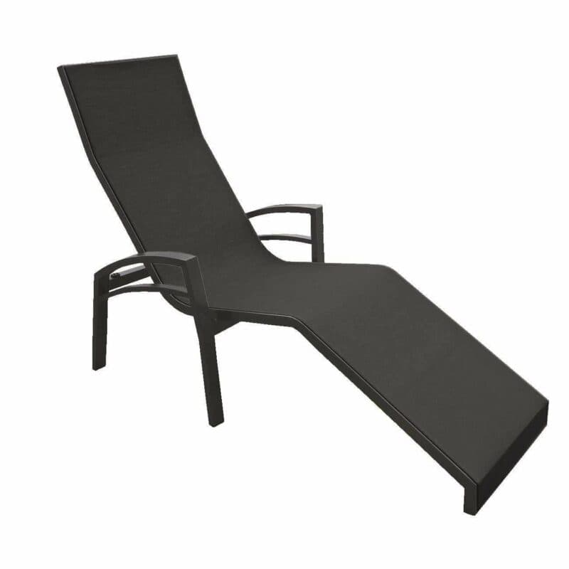 Relaxliege "Balance" von Stern, Gestell Aluminium anthrazit, Textilgewebe karbon