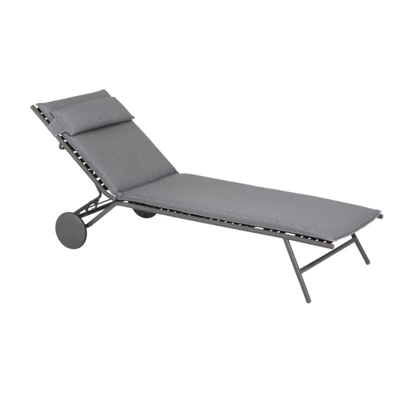 Lafuma Sonnenliege "Miami II BeComfort®", Gestell Stahl titane, Liegefläche BeComfort® silver
