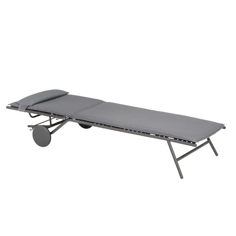 Lafuma Sonnenliege "Miami II BeComfort®", Gestell Stahl titane, Liegefläche BeComfort® silver