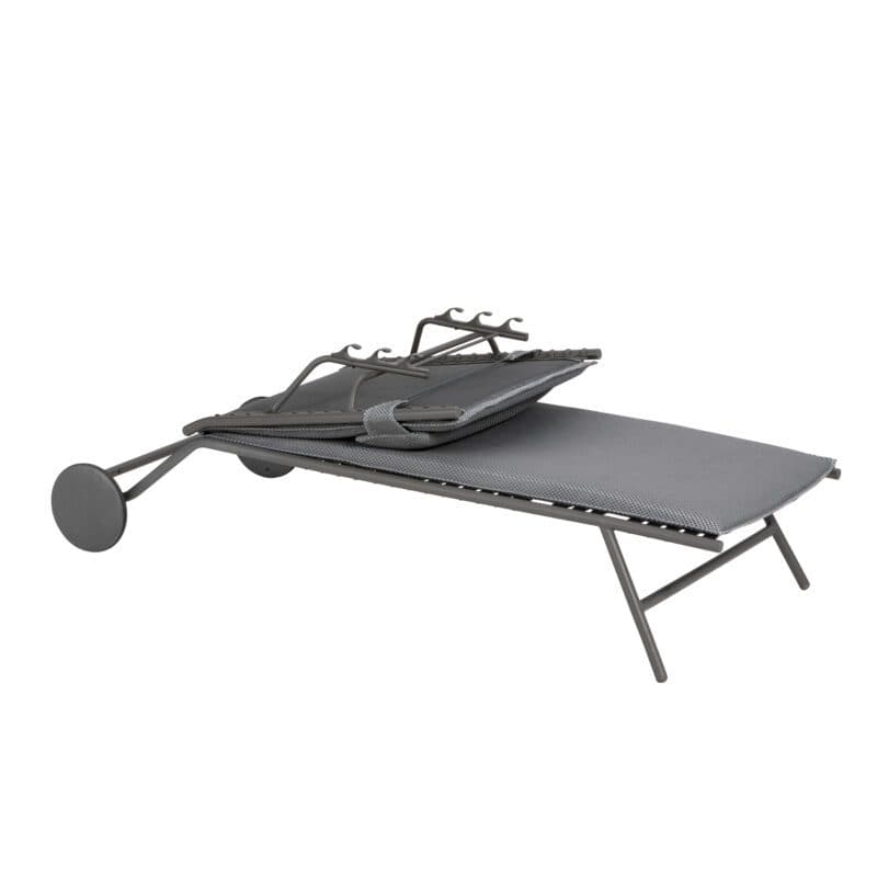 Lafuma Sonnenliege "Miami II BeComfort®", Gestell Stahl titane, Liegefläche BeComfort® silver