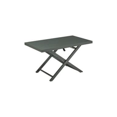 Liadomo"Scapoli" Loungetisch höhenverstellbar, 120x70 cm, Höhe 40–68 cm, Aluminium anthrazit