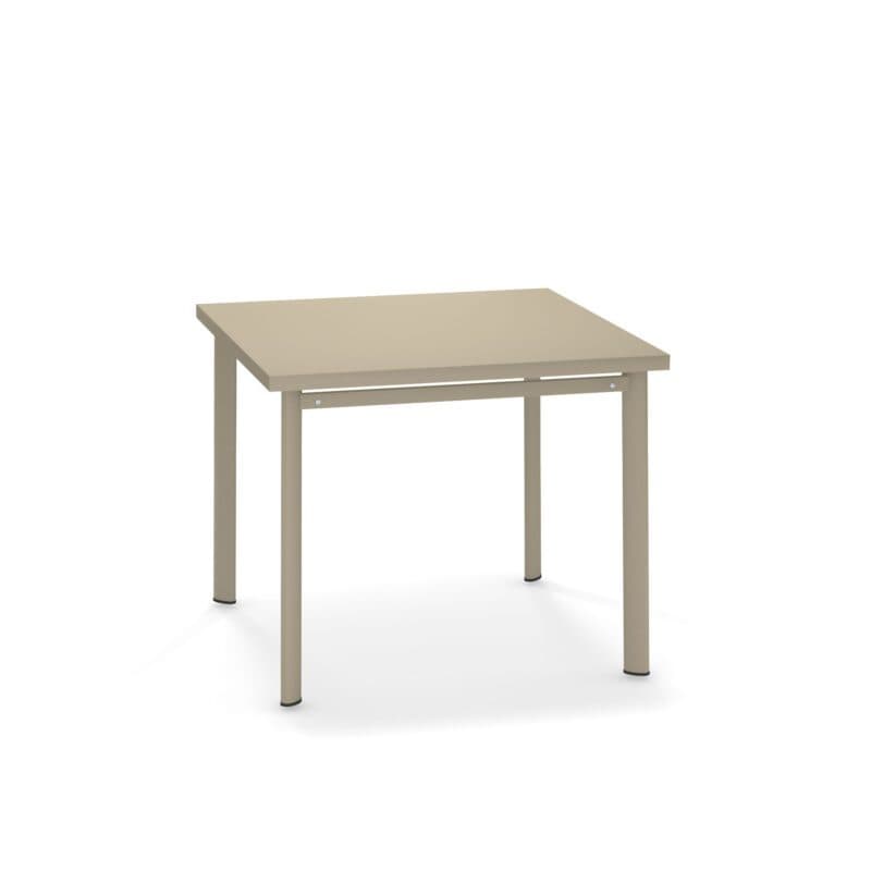 Emu "Star" Gartentisch 90x90 cm, Gestell und Tischplatte Stahl taupe