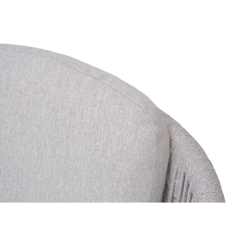 Liadomo "Latina" Stapelsessel, Gestell Aluminium anthrazit, Sitzschale Rope light grey, Sitz- und Rückenkissen Polyester light grey, Detail Rückenkissen